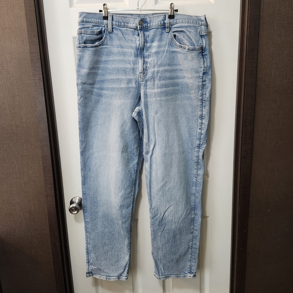 American Eagle Light Was Highest Rise 90's Boyfriend Sz 20 Straight Leg Jeans